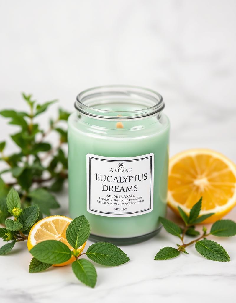Vela artesanal Eucalyptus Dreams